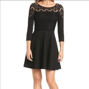 Lilly Pulitzer Black Lace Dress size small